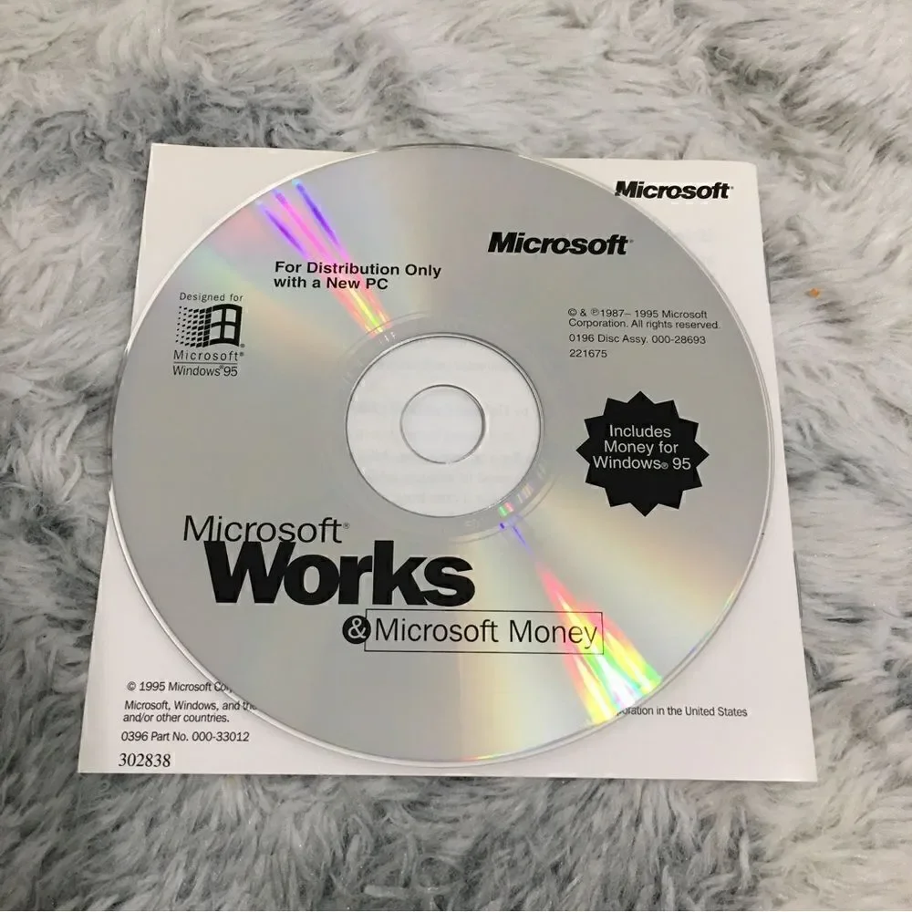 Microsoft Works 4.0 and Money 95 for Windows 95